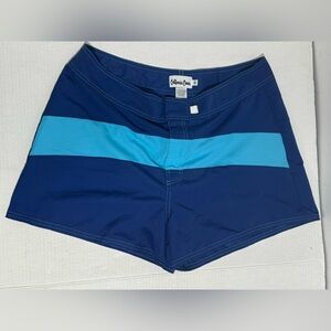 Womens California Cover Swim Shorts Size 14 Blue